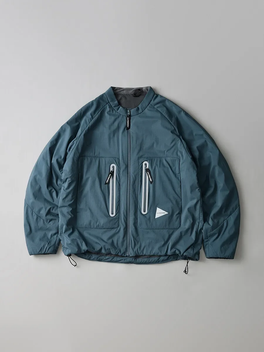 AndWan Alpha Air Collarless Jkt Lightweight Warm Outdoor Hiking Sports Commute Casual Cotton Jacket Unisex