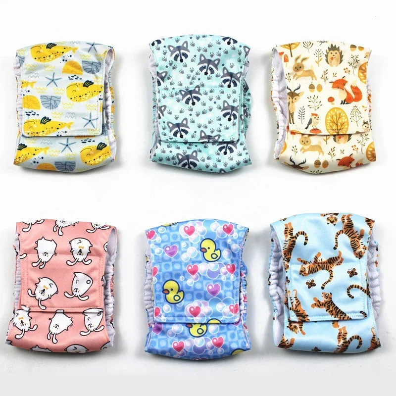 Pantalones fisiológicos reutilizables lavables para perros, ropa interior sanitaria, banda para el vientre, pañal de algodón para perros grandes,