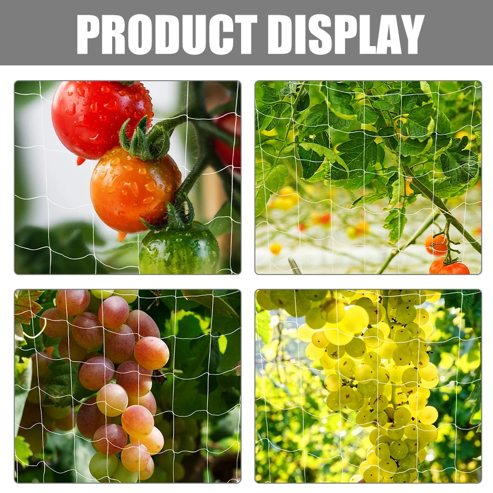 

2pcs White Plant Support Climbing Net for Climbing Trellis Net Garden Vine Trellis Outdoor Indoor Gardening Supplies