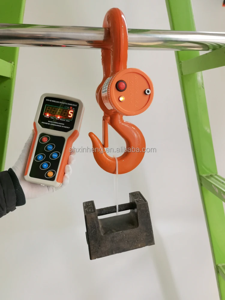 Rainproof Industrial Crane Weighing Scale 30 Ton 50 Ton Wireless Hanging Scale With LED Indicator