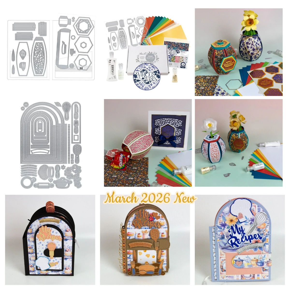 

Various Vases Happiness Metal Cutting Dies for DIY Scrapbooking Crafts Die Cuts Stencils Maker Photo Album Handmad for 2026 New