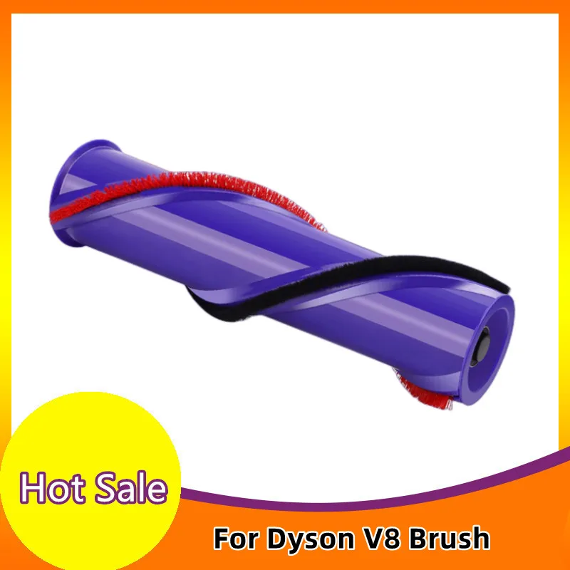 Head Brush Direct Drive Carbon Fiber Floor Brush Roll Bar Replacement for Dyson V8 Cordless Cleaner 967485-01 Part