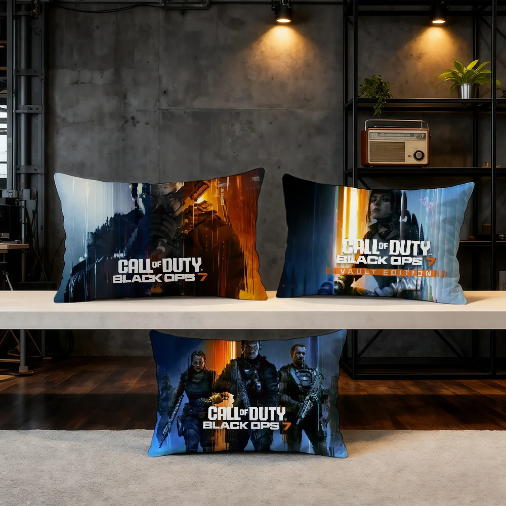 C-Call of D-Duty B-Black Ops 7 cushion cover Hit Product Home Sofa living Room Double-sided Soft Decorative Pillow Cover