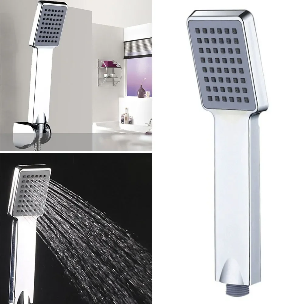 ABS Bathroom Hand Held Shower Sprayer High Pressure Shower Head Rainfall Universal Surface Chrome-plated Shower Head