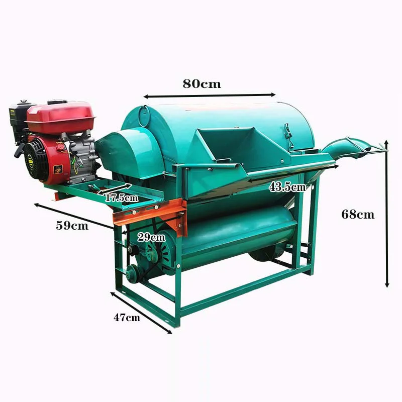 Automatic Bagging Thresher; Rice/Wheat/Rapeseed Thresher; Small Household Thresher; Belt-Driven; High-Efficiency (Customized)