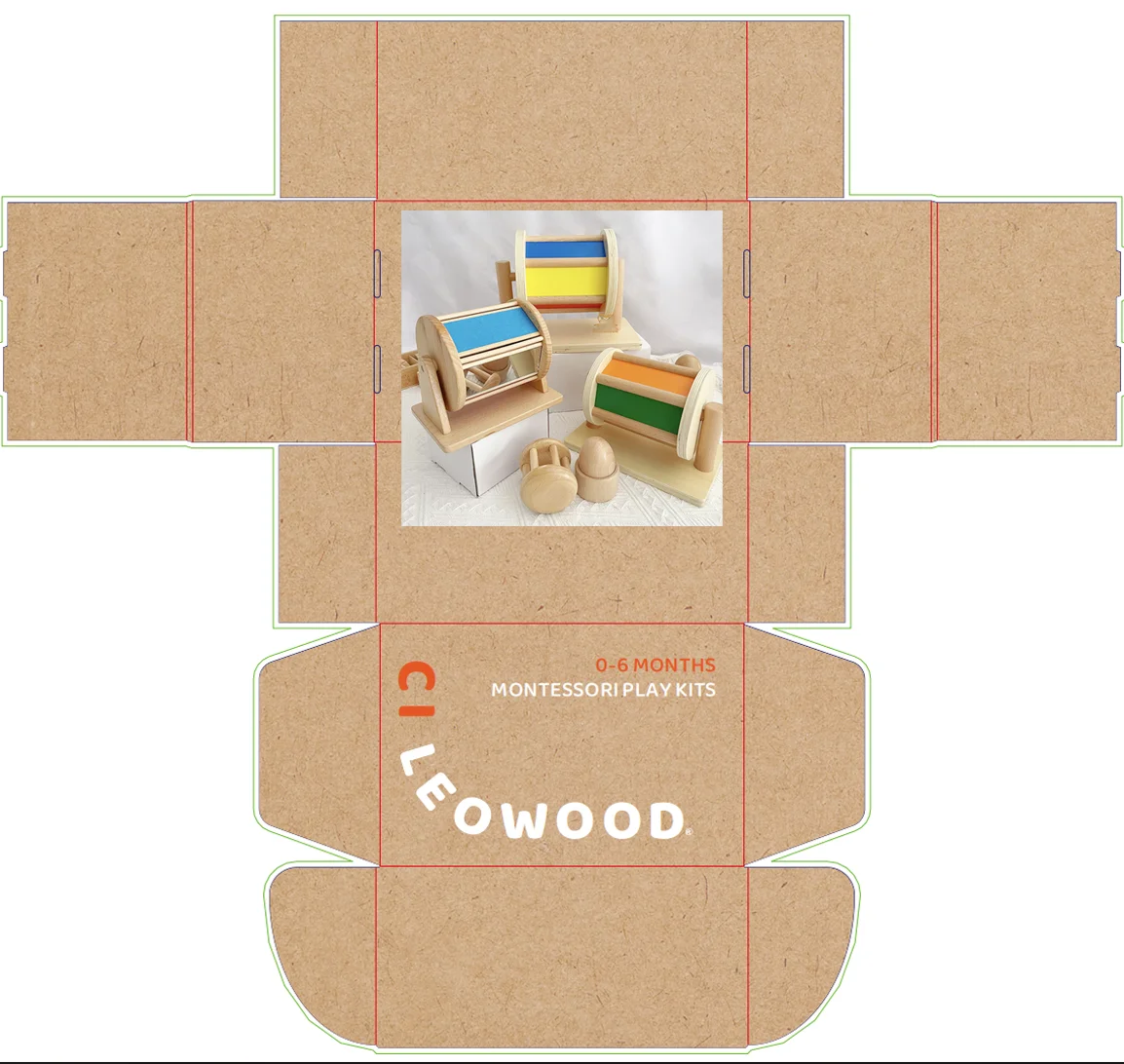مصنع قابل للتخصيص ألعاب تعليمية مونتيسوري صندوق دائم كائن تعليمي خشبي جدًا لمجموعات اللعب للرضع #2