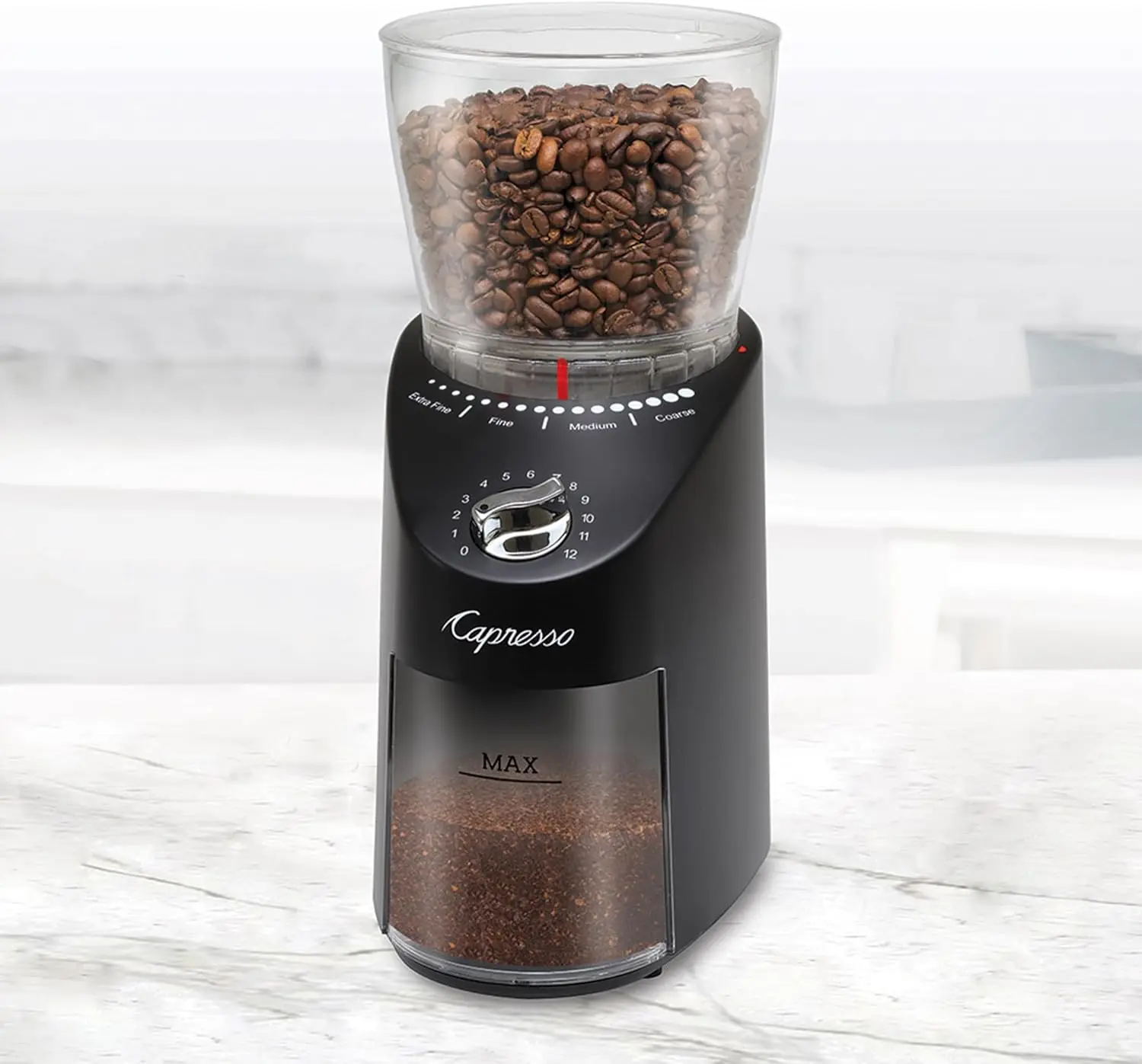 Infinity Plus Black Conical Burr Grinder