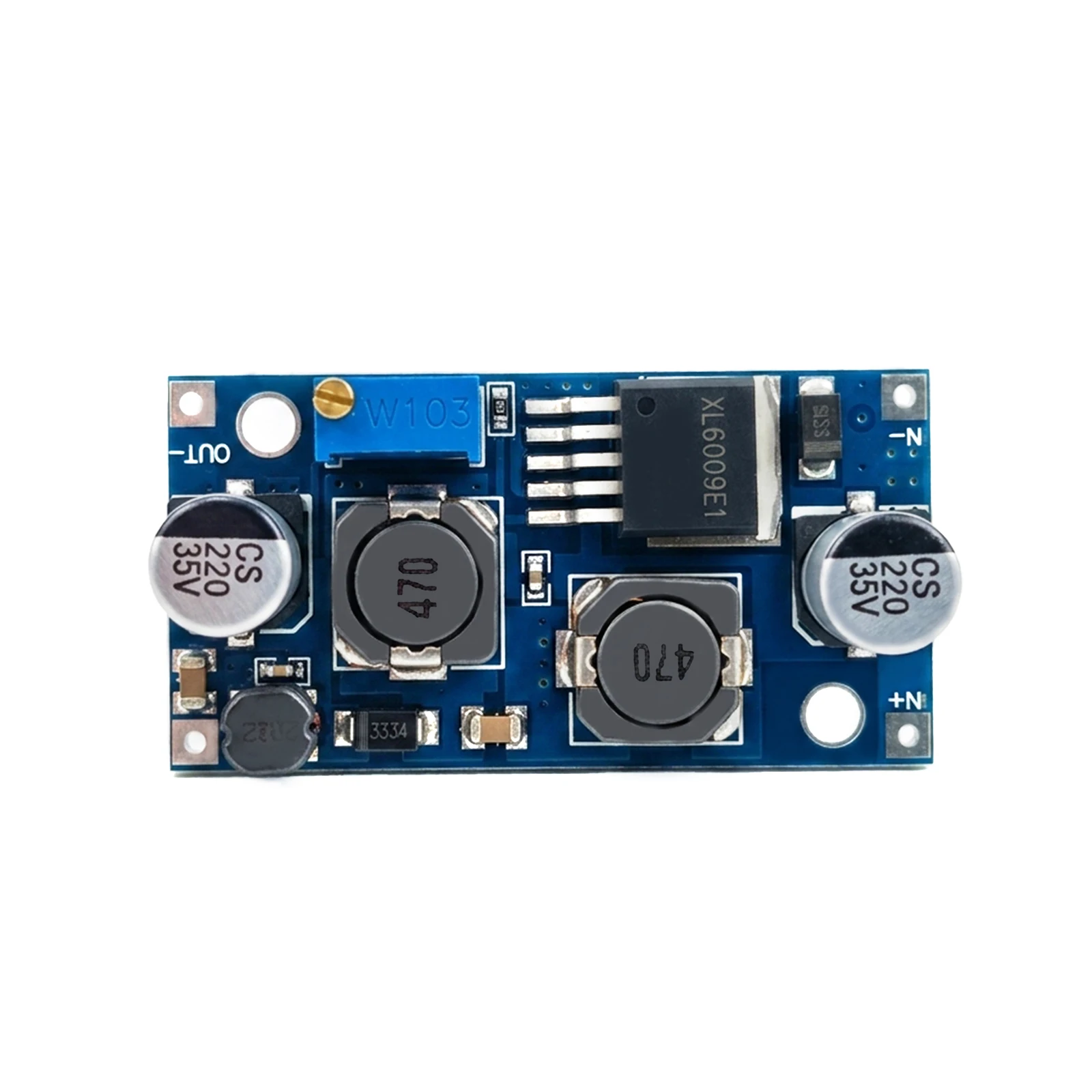 XL6009 DC-DC Buck Boost Converter Module 4A 400KHz 5-32V to 1.25-35V Adjustable Voltage Regulator Power Supply High Efficiency