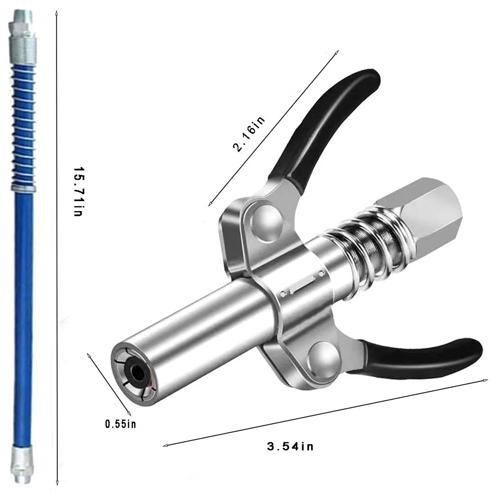 High Pressure Grease Coupler Nozzle Hose Pump Syringe Grease Gun M6/8/10/12/14Adapter Brake Oil Change Tools Car Accessories