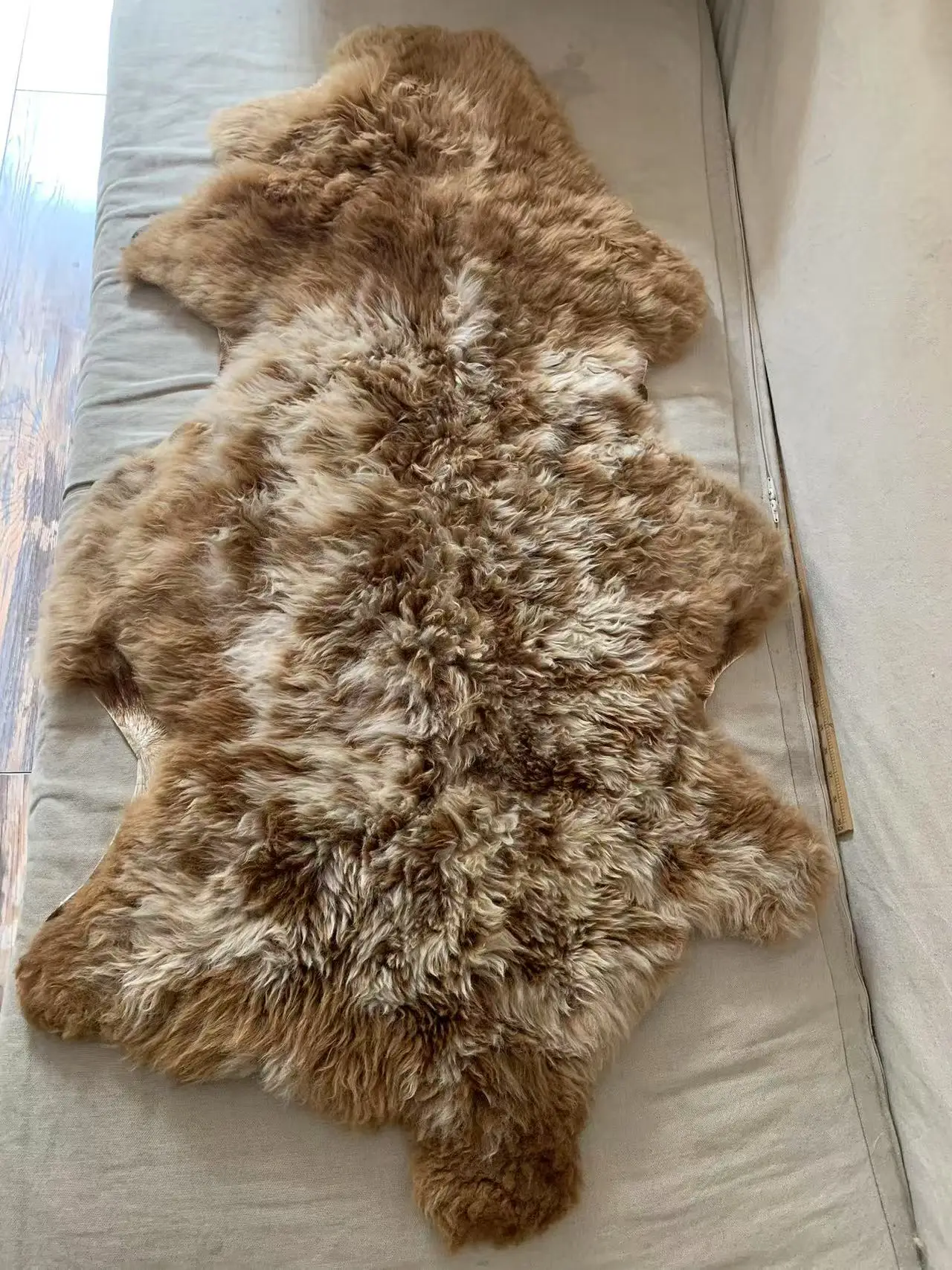 cat sofa dog bed puppy gift Unique Natural Brown Leather Rugs, Vintage Home Décor, Sofa Stool Cushions, Coat Material, real fur