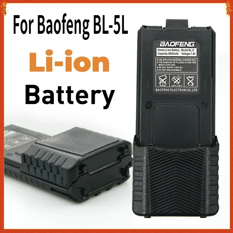 

For Baofeng BL-5L Battery for Walkie Talkie, Two Way Radio Accessories, 3800mAh, UV-5R, UV5RE, UV5RA F8HP Walkie Talkie