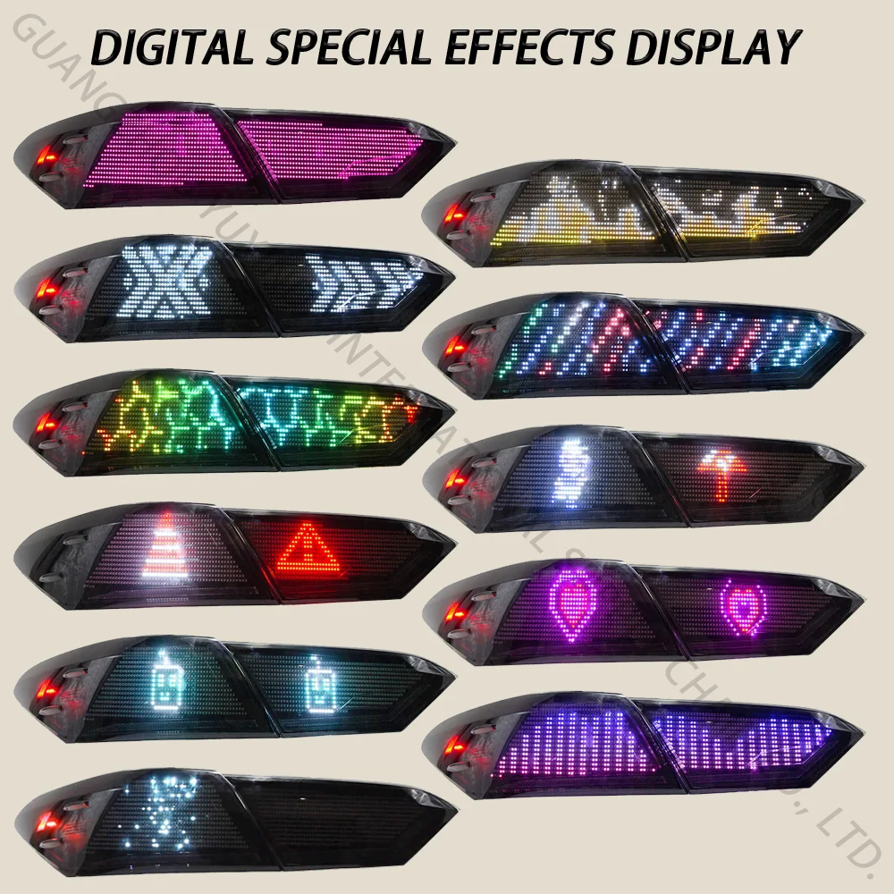 RGB الرقمية LED المصابيح الخلفية اكسسوارات لتويوتا كامري 2018-2024 8th الجنرال DRL لمبة خلفية ديناميكية بدوره 18-24 2019 2020 2021