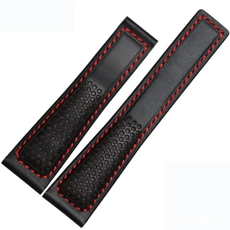 New Genuine Leather Watch Strap For Tag Heuer Carrera diving Monaco F1 Series Breathable Watch Chain  Men Watchband 22mm