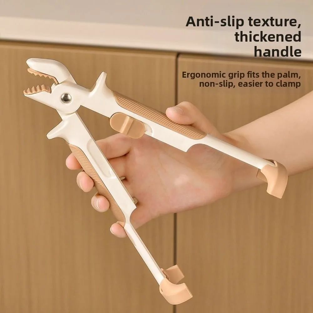 

Non-Slip Anti Scald Bowl Holder Silicone Handle Heat Insulation Pot Holder Clamp Heat-Resistant Thickened Bowls Tong Kitchen Use