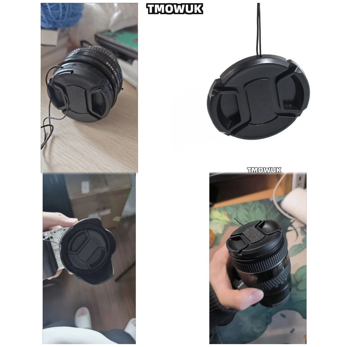 

For Nikon D3500 D40 D40X D50 D60 D5100 D5200 D5300 D5500 D5600 Camera Lens Cap Protective Cover Center Pinch Snap-on 49mm 52 55