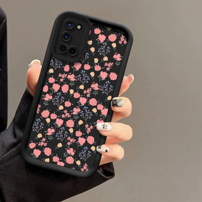 Xiaomi Redmi Note 11S、11 Pro Plus、10S、9S、13 5G、14 Pro、12 Turbo、11T用スマホケース、おしゃれな花柄シリコンマットカバー