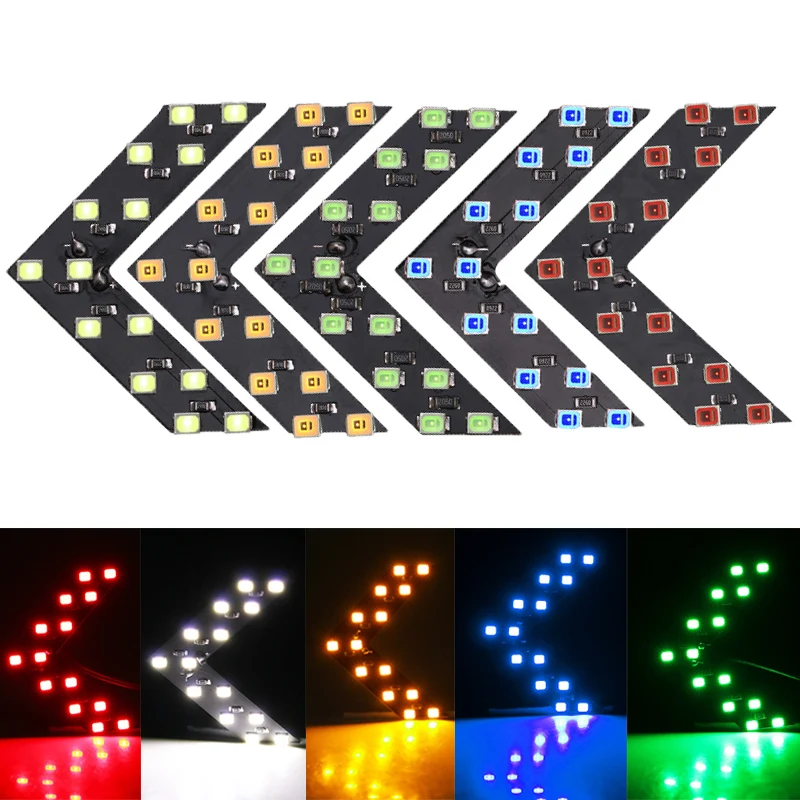 

2Pcs LED Turn Signal Light Car Rearview Mirror Indicator Warning Light Safety Driving 14SMD 12V LED Rearview Mirror Mirror Light