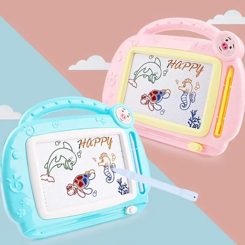 Papan gambar magnetik ukuran perjalanan untuk anak -anak yang dapat dihapus sketsa pad mainan pembelajaran pendidikan awal untuk