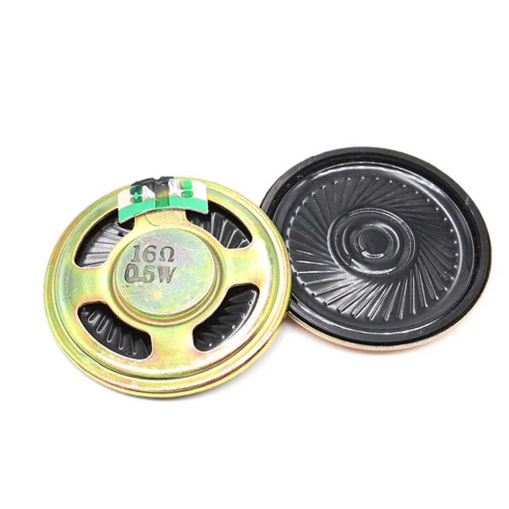 5 Teile/los Neue Ultra-dünne Mini Lautsprecher 16Ω 16ohm 0,5 W Lautsprecher Durchmesser 40 MM 4 CM Dicke 5 MM