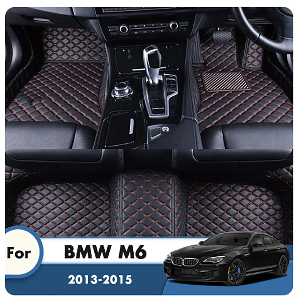 

Коврики, автомобильные коврики для BMW M6 2015 2014 2013, коврики из искусственной кожи на заказ, накладки на ножки, автомобильные аксессуары, украшение интерьера