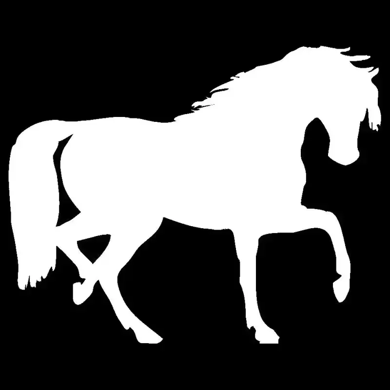 2D Flat, Car Sticker Animal Horse Cover Scratch Decorative Stickers Car Styling Personality Decal Accessories, 2D flat sticker V