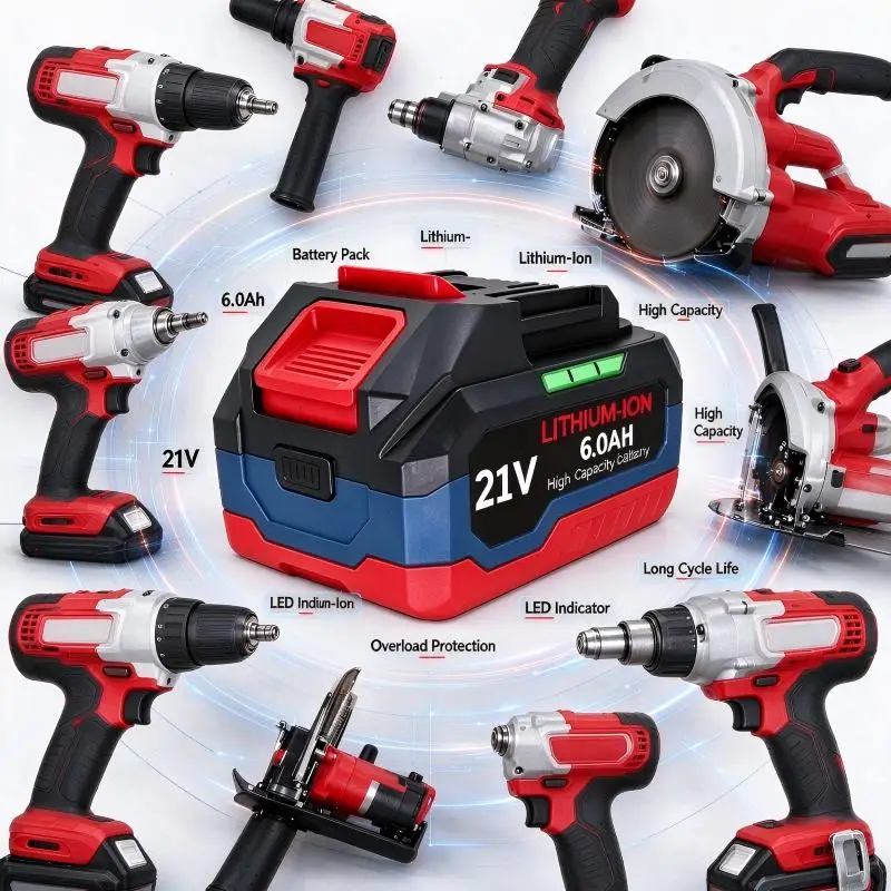 21V New 6.0Ah /9.0Ah /12.0Ah Rechargeable Battery Compatible with Makita DJV182 DTW700 DHR202  DDF487 DGA404  Power Tools