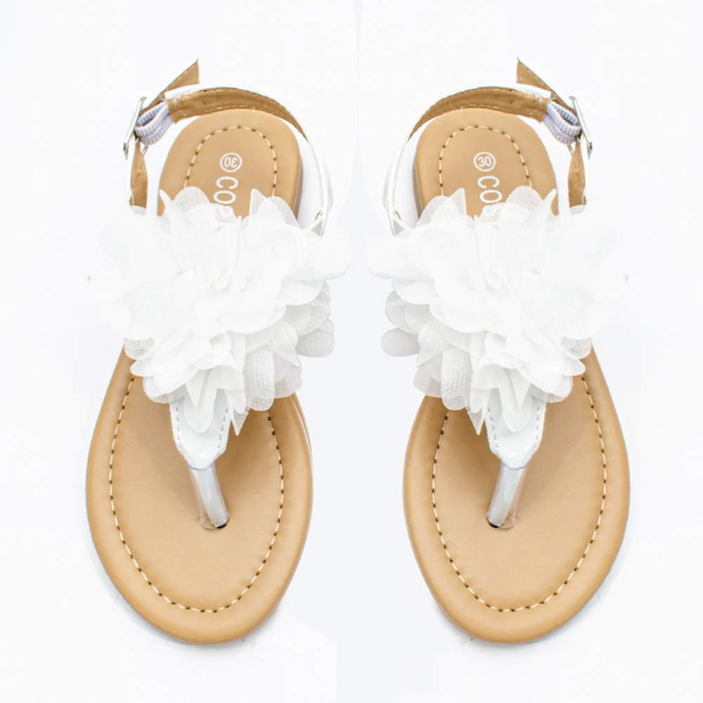 COSYSUSY Meisjes Slippers Roosjes Mode Kinderschoenen Meisjes Prinses Schoenen Boheemse Stijl Strand Sandaal Zoete Bloem Buiten Schoenen