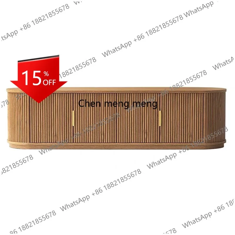 

French vintage living room TV cabinet vintage floor storage cabinet multi-functional storage cabinet