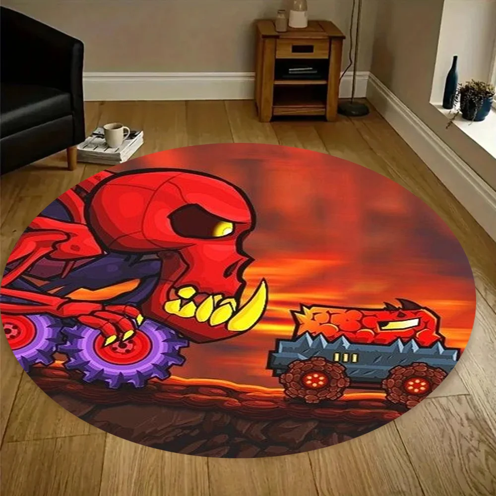 tapete-redondo-de-flanela-com-estampa-de-caminhao-monstro-e-caveira-em-fundo-de-fogo-estilo-desenho-animado-arrojado-para-quarto-de-adolescente-gamer-decoracao-com-tema-rock-metal-e-musica