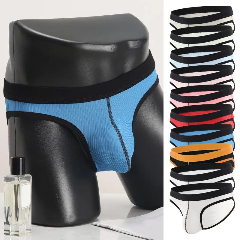 سراويل داخلية مثيرة للرجال منخفضة الخصر ناعمة ومريحة تسمح بمرور الهواء سراويل داخلية عصرية يومية غير رسمية ماصة للرطوبة