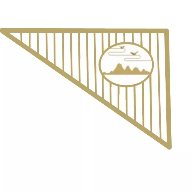 Duplex staircase special-shaped handrail guardrail simple modern European-style home fence villa indoor loft bar railing