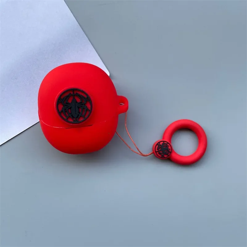Custodia morbida in silicone per cartoni animati fai-da-te per QCY MeloBuds Pro Custodia protettiva per auricolare Bluetooth wireless con portachiavi