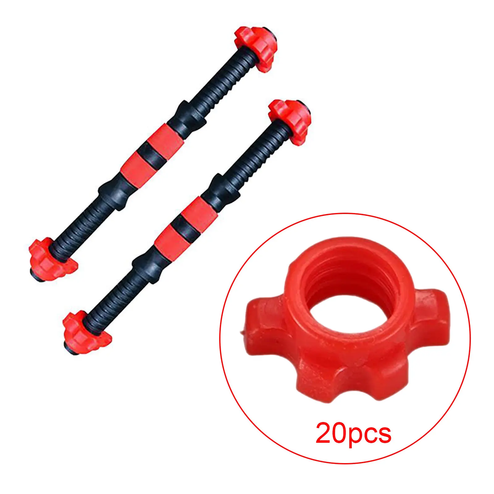 Heavy-Duty Dumbbell Bar Barbell Collars Clamp Weight Lifting Bar for Home Gym Strength Training Gym Dumbbell Gym Dumbbell