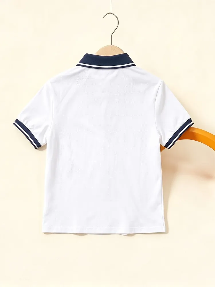 Children's Polo shirt primary and secondary school students clothing boys and girls summer T-shirt