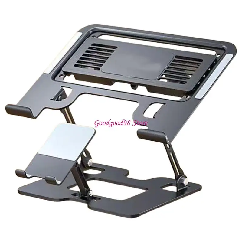 Adjustable Laptop Phone Cooling Stand 2 in 1 Foldable Laptop Tablets Holder