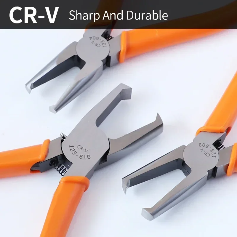 Suitable for 4/6/8/10mm irregular top cutting pliers, curved mouth model pliers, CRV right angle flat mouth pliers
