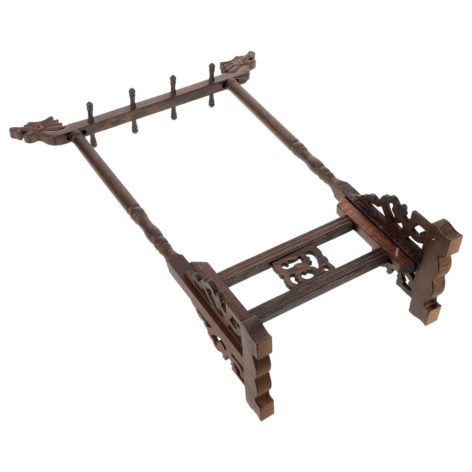 حامل فرشاة من الخشب الصلب، منظم تخزين قلم الخط، ديكور سطح المكتب، حامل فرشاة رسم بالحبر متعدد الأغراض للمكتب #6