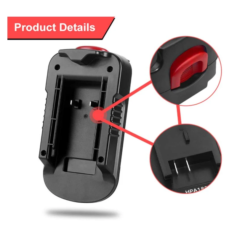 Battery Adapter Converter for Black & Decker 20V Lithium Battery Convert to for Black Decker 18V NiCad & NiMh Battery Power Tool