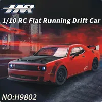 HNR H9802 1/10 RC Drift Car Electric Flat Sports Car Racing 4WD Simulation American Muscle RTR with Light Group Adult RC Car