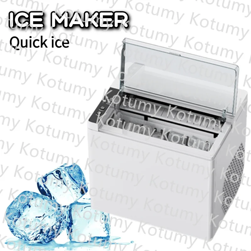 

12Kg/24h Ice machine commercial Home Small Dormitory Student Smart Mini Automatic Ice Maker