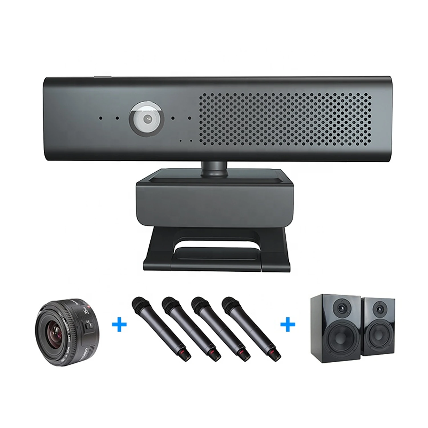 2MP 1080P 3in1 Omni-direction Speaker USB Webcam For Video Conference Online Teaching Boardcast Video Digital Camera Web Cam