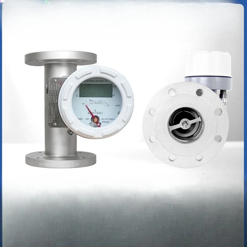 Rotator flowmeter micro gas liquid pipeline type water anti-corrosion pointer air belt remote transmission