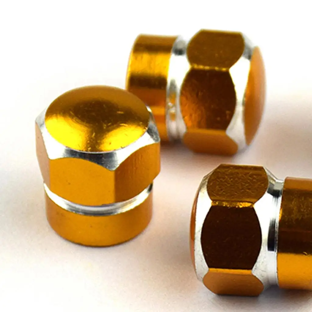 АЛЮМИНИЕВЫЕ ЗАМЕНА HEXAGON WHEEL TIRE RIM VALVE STEM CAPS Универсальные для большинства автомобилей/автомобилей/грузовиков/пикапов