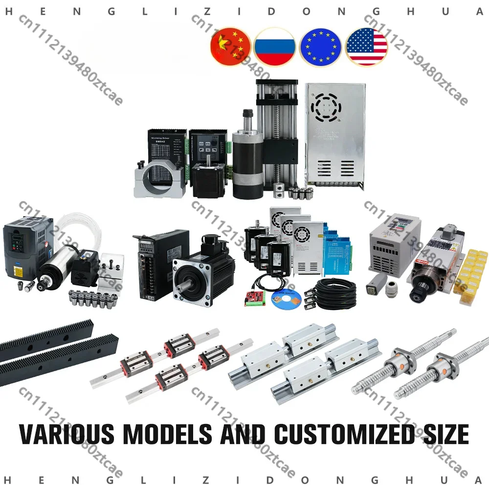 DIY CNC Router Linear Kit MGN12 SBR20 HGR15 HGH20 SFU1605 SFU2005 Ball Screw Stepper Servo Parts