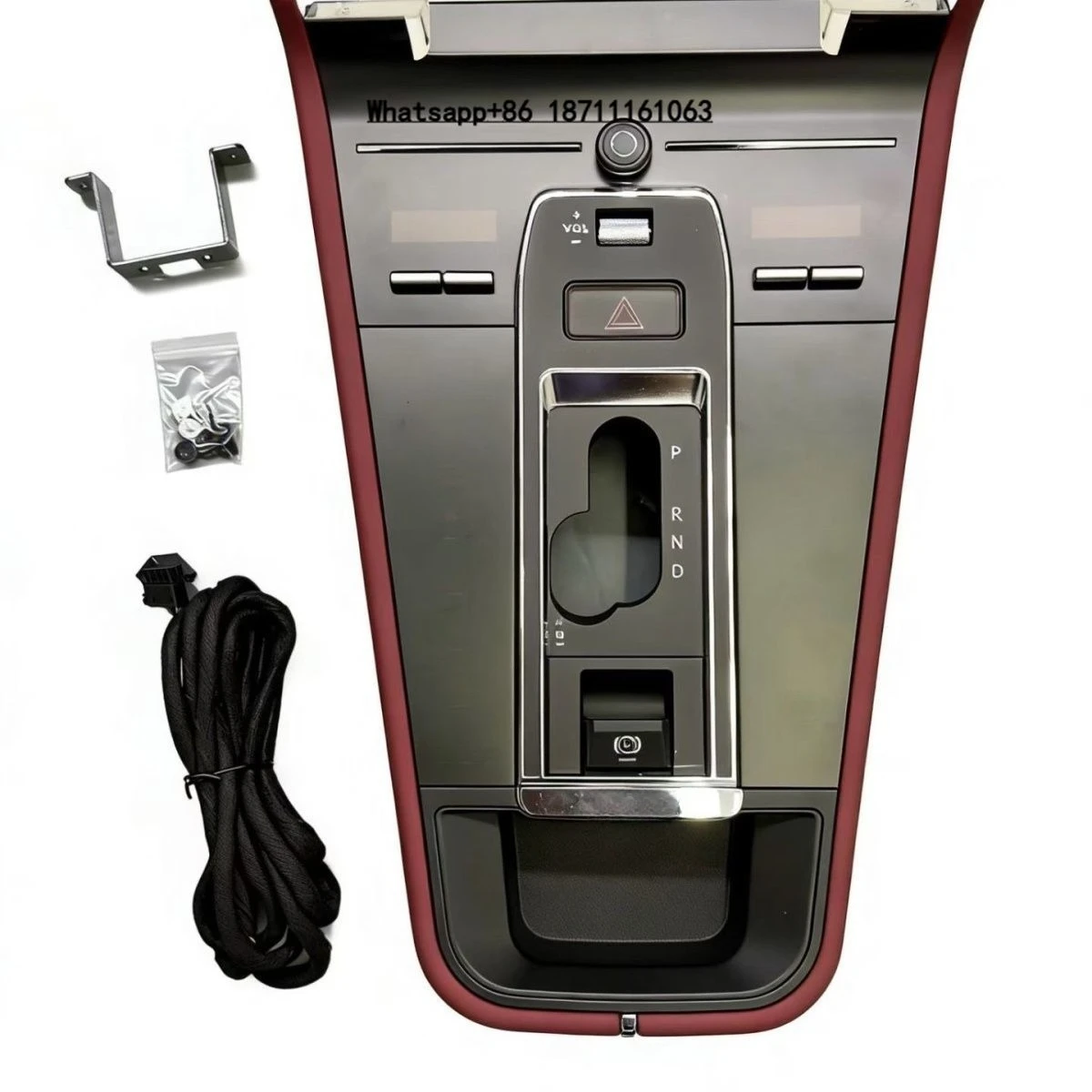 for  Center Console 2010-2017 ABS Material Armrest Box with Touch Screen AC Control Interior Upgrade