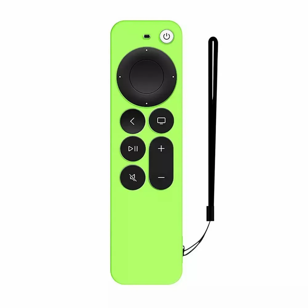 Silicone Case 2021 Anti-Lost Protective Case For Apple TV 4K 2nd Gen Siri Remote Control Anti-Slip Durable Shockproof Cover