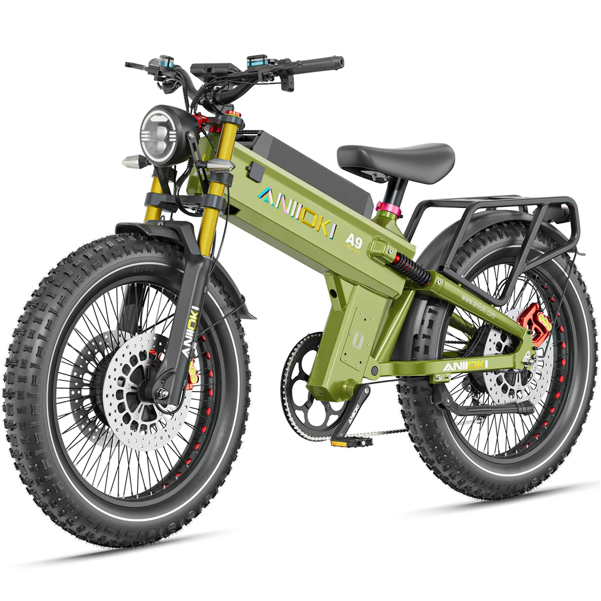6000/7000W Dual Motor Electric Bike,46MPH 300Miles Long Range eBike,60/72V 70Ah/80Ah Battery,7-Speed,26×4.8" Fat Tire El image 2