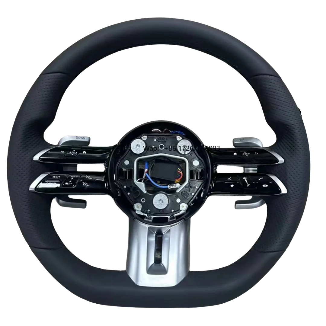 

Perforated Leather Steering Wheel for a CLASS W177 Saloon V177 B CLASS W247 C CLASS W205 GT Steering Wheel