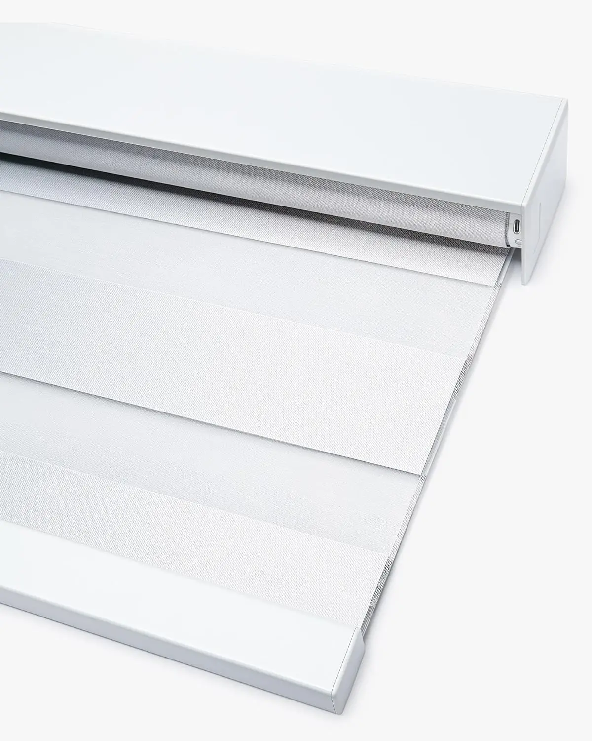 Customized Hot Sale High Quality Full Blackout White Color Alexa Direct Control Motorized Zebra Blinds For Home