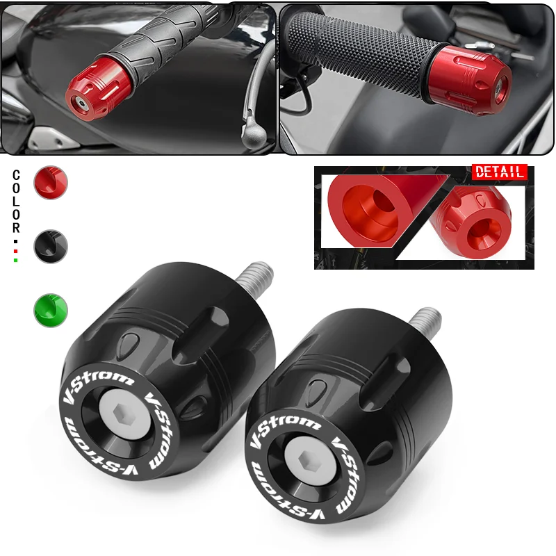 

Motorcycle Handlebar Grips End Plug Slider Cap For VSTROM650 VSTROM1000 VSTROM1050 1000XT 650XT DL650 250 handlebar cover
